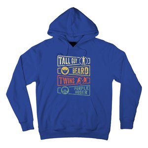 Tall Guy Beard Twins Purple Hoser Hoodie