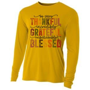 Thankful Grateful Blessed Cooling Performance Long Sleeve Crew