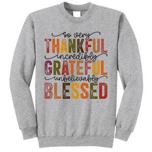 Thankful Grateful Blessed Sweatshirt