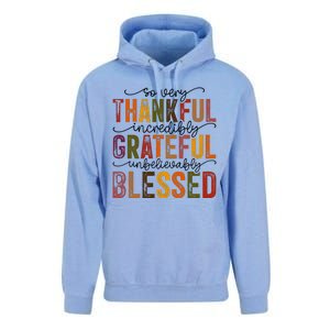 Thankful Grateful Blessed Unisex Surf Hoodie