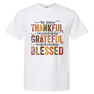 Thankful Grateful Blessed Garment-Dyed Heavyweight T-Shirt