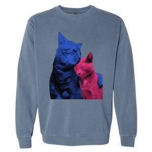 Tv Girl Band French Exit Album Funny Cat Lovers Garment-Dyed Sweatshirt