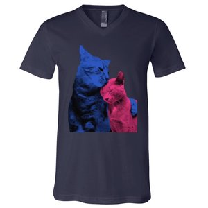 Tv Girl Band French Exit Album Funny Cat Lovers V-Neck T-Shirt