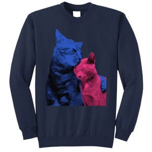 Tv Girl Band French Exit Album Funny Cat Lovers Tall Sweatshirt