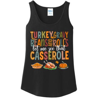 Turkey Gravy Beans And Rolls Let Me See That Casserole Funny Ladies Essential Tank