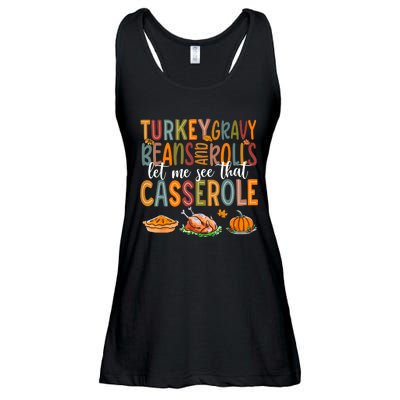 Turkey Gravy Beans And Rolls Let Me See That Casserole Funny Ladies Essential Flowy Tank