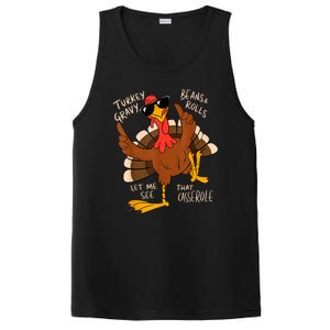 Turkey Gravy Beans And Rolls Casserole Funny Thanksgiving PosiCharge Competitor Tank