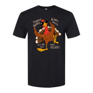 Turkey Gravy Beans And Rolls Casserole Funny Thanksgiving Softstyle CVC T-Shirt