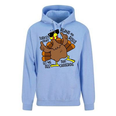 Turkey Gravy Beans And Rolls Let Me See That Casserole Unisex Surf Hoodie