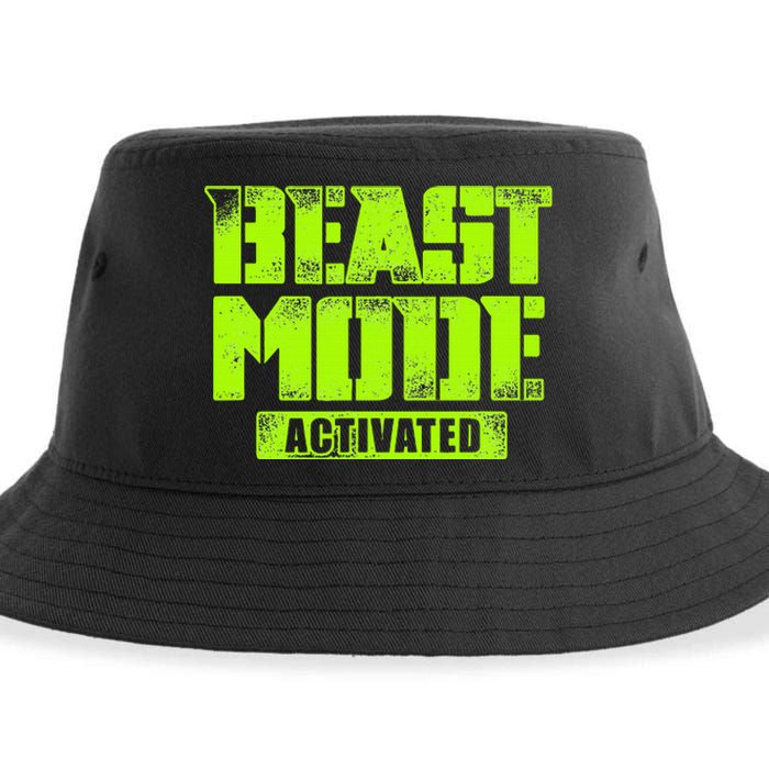 Trendy Graphic Beast Mode Activated Sustainable Bucket Hat