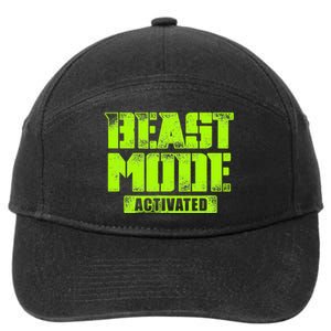 Trendy Graphic Beast Mode Activated 7-Panel Snapback Hat