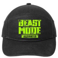 Trendy Graphic Beast Mode Activated 7-Panel Snapback Hat