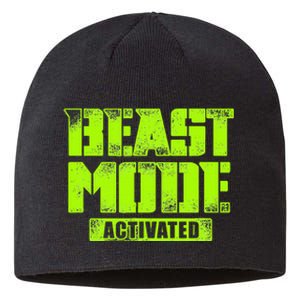 Trendy Graphic Beast Mode Activated Sustainable Beanie