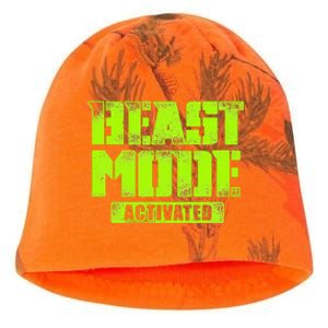 Trendy Graphic Beast Mode Activated Kati - Camo Knit Beanie