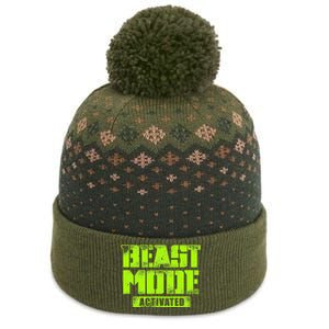 Trendy Graphic Beast Mode Activated The Baniff Cuffed Pom Beanie