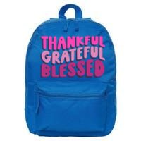 Thankful Grateful Blessed Cool Gift 16 in Basic Backpack