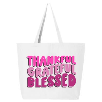 Thankful Grateful Blessed Cool Gift 25L Jumbo Tote