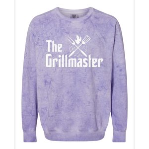 The Grillmaster Bbq Grill & Smoker Barbecue Chef Colorblast Crewneck Sweatshirt