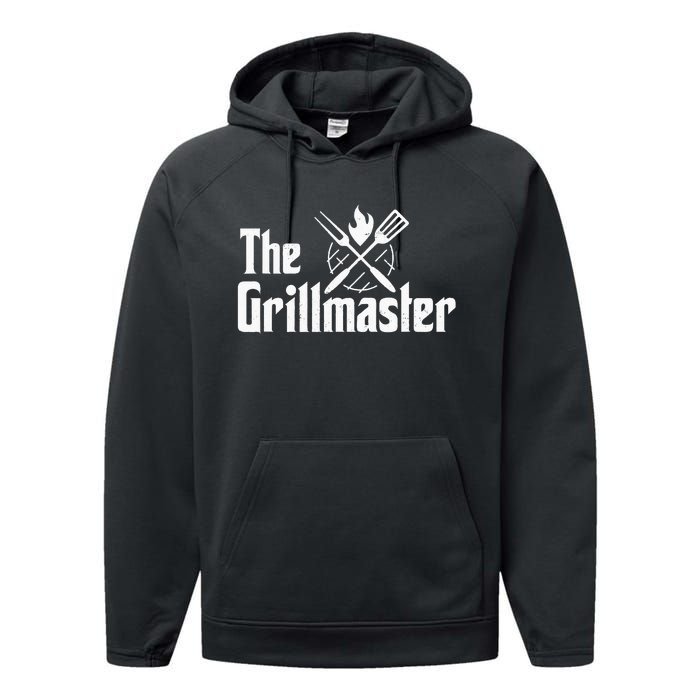 The Grillmaster Bbq Grill & Smoker Barbecue Chef Performance Fleece Hoodie