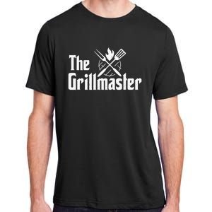 The Grillmaster Bbq Grill & Smoker Barbecue Chef Adult ChromaSoft Performance T-Shirt