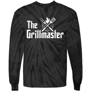 The Grillmaster Bbq Grill & Smoker Barbecue Chef Tie-Dye Long Sleeve Shirt