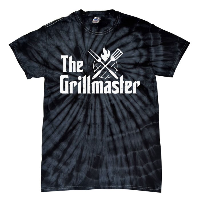 The Grillmaster Bbq Grill & Smoker Barbecue Chef Tie-Dye T-Shirt