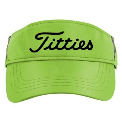 Titties Golf Bachelor Party Funny Golfing Gift Parody Adult Drive Performance Visor