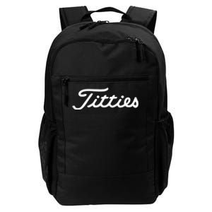 Titties Golf Bachelor Party Funny Golfing Gift Parody Daily Commute Backpack