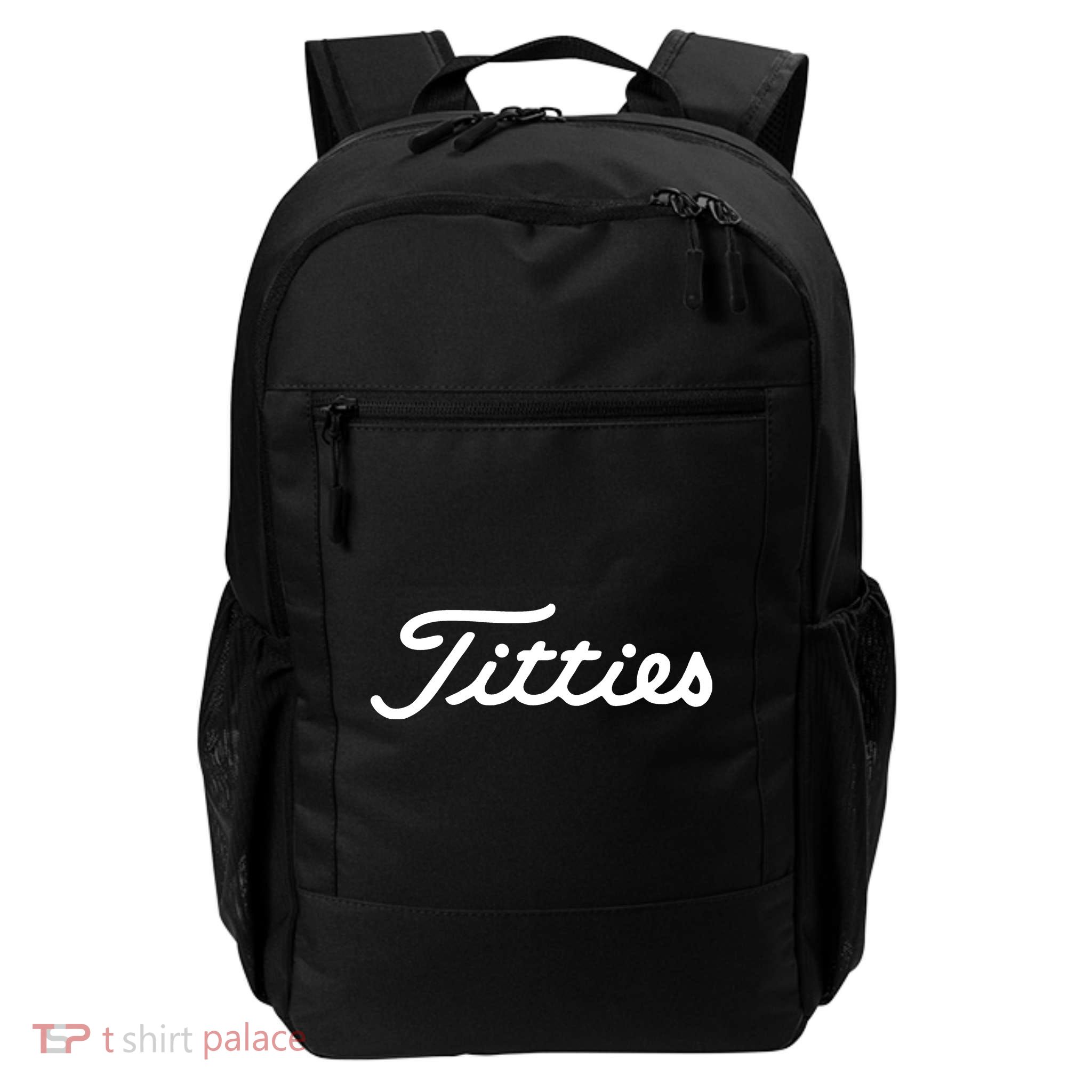 Titties Golf Bachelor Party Funny Golfing Gift Parody Daily Commute Backpack
