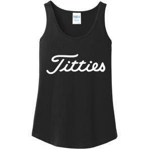 Titties Golf Bachelor Party Funny Golfing Gift Parody Ladies Essential Tank