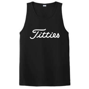 Titties Golf Bachelor Party Funny Golfing Gift Parody PosiCharge Competitor Tank