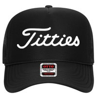 Titties Golf Bachelor Party Funny Golfing Gift Parody Trucker Hat