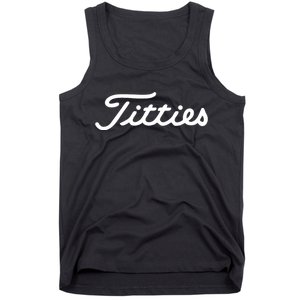 Titties Golf Bachelor Party Funny Golfing Gift Parody Tank Top