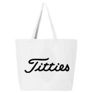 Titties Golf Bachelor Party Funny Golfing Gift Parody 25L Jumbo Tote