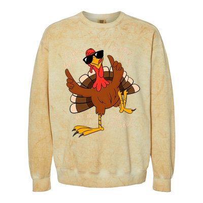 Turkey Gravy Beans And Rolls Casserole Funny Thanksgiving Colorblast Crewneck Sweatshirt