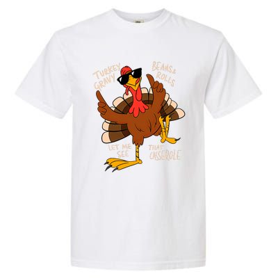 Turkey Gravy Beans And Rolls Casserole Funny Thanksgiving Garment-Dyed Heavyweight T-Shirt