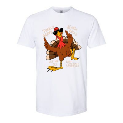 Turkey Gravy Beans And Rolls Casserole Funny Thanksgiving Softstyle CVC T-Shirt