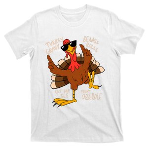 Turkey Gravy Beans And Rolls Casserole Funny Thanksgiving T-Shirt