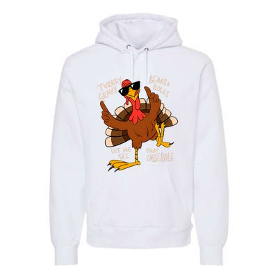 Turkey Gravy Beans And Rolls Casserole Funny Thanksgiving Premium Hoodie