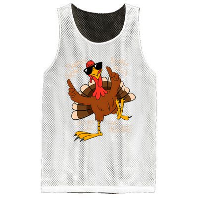 Turkey Gravy Beans And Rolls Casserole Funny Thanksgiving Mesh Reversible Basketball Jersey Tank