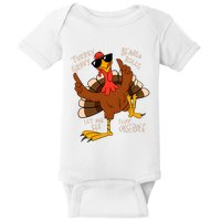 Turkey Gravy Beans And Rolls Casserole Funny Thanksgiving Baby Bodysuit