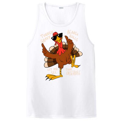 Turkey Gravy Beans And Rolls Casserole Funny Thanksgiving PosiCharge Competitor Tank