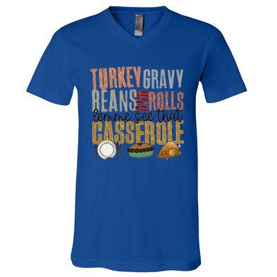 Turkey Gravy Beans And Rolls Gift V-Neck T-Shirt