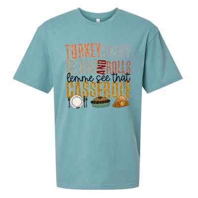 Turkey Gravy Beans And Rolls Gift Sueded Cloud Jersey T-Shirt