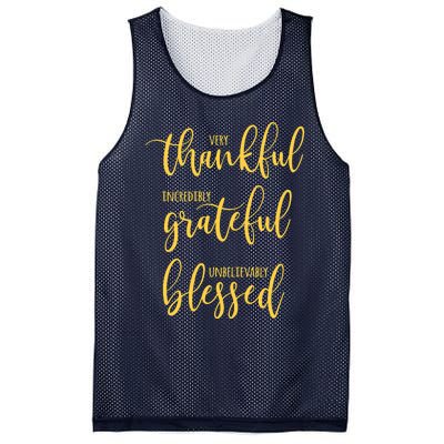 Thankful Grateful Blessed Leopard Pumpkin Fall Thanksgiving Mesh Reversible Basketball Jersey Tank