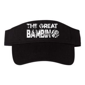 The Great Bambino Simple Baseball Legend Design Distressed Valucap Bio-Washed Visor