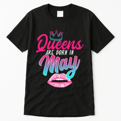Taurus Gemini Birthday Queens Are Born In May Zodiac Sign Tall T-Shirt