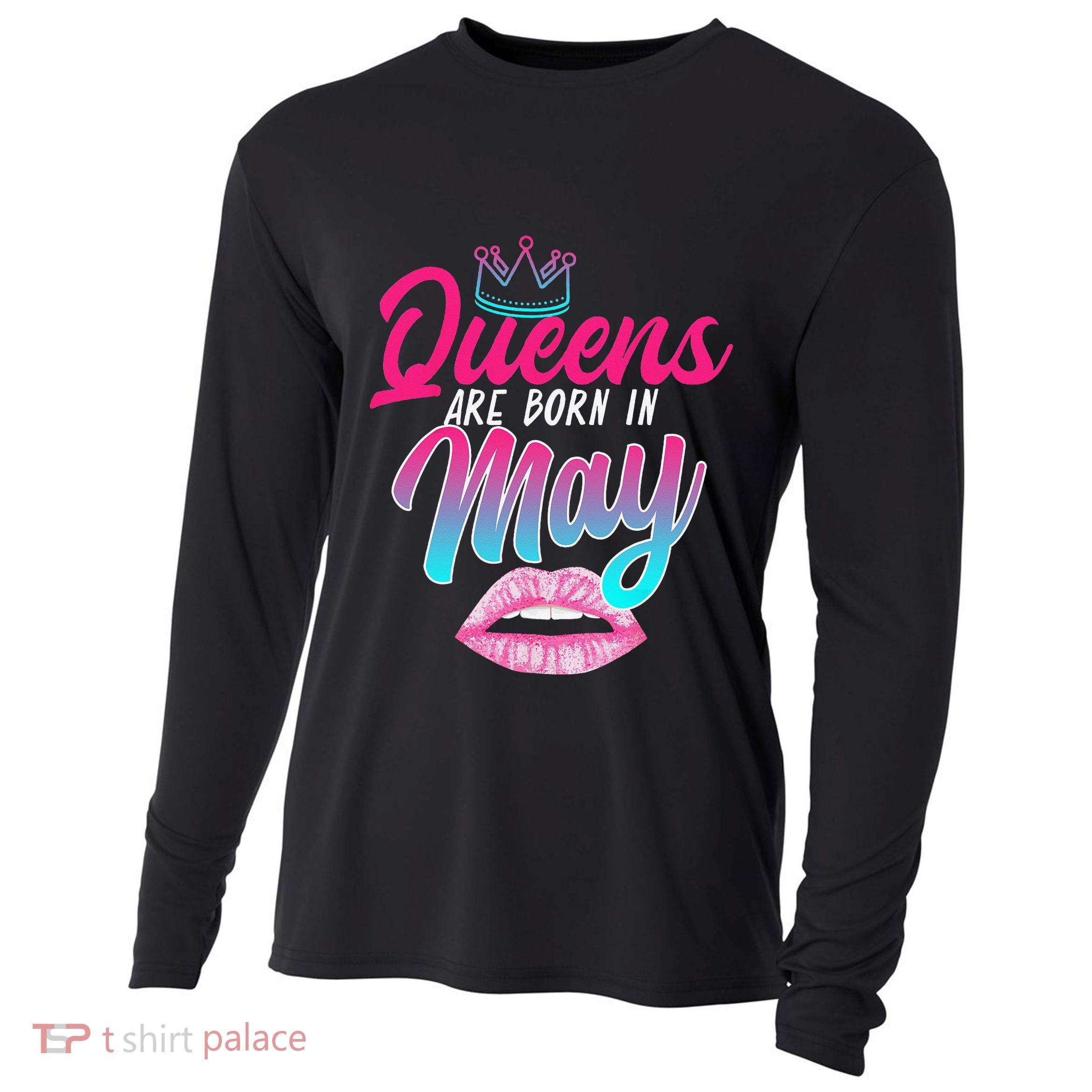 Taurus Gemini Birthday Queens Are Born In May Zodiac Sign Cooling Performance Long Sleeve Crew