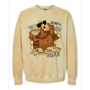 Turkey Gravy Beans And Rolls Let Me See That Casserole Funny Colorblast Crewneck Sweatshirt