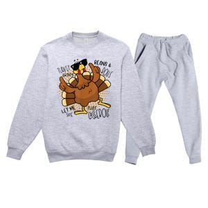 Turkey Gravy Beans And Rolls Let Me See That Casserole Funny Premium Crewneck Sweatsuit Set